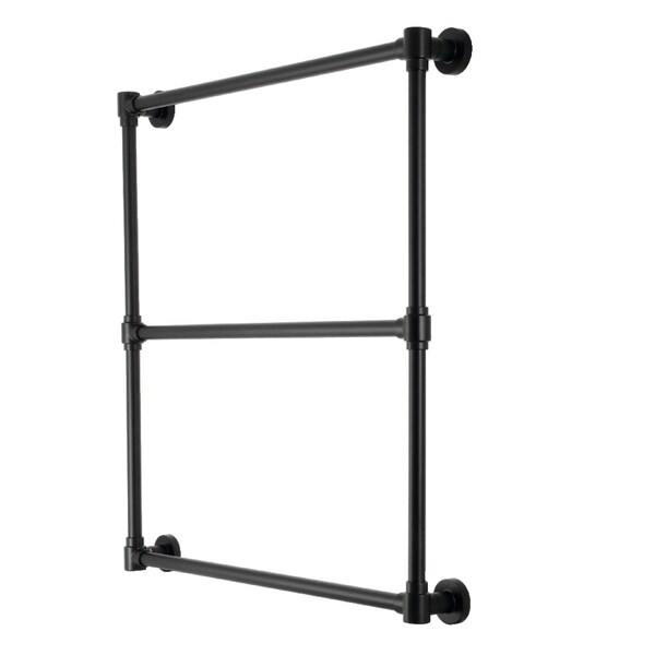 Kingston Brass 30" x 32" Wall Mount Towel Rack, Matte Black DTM323030 - main
